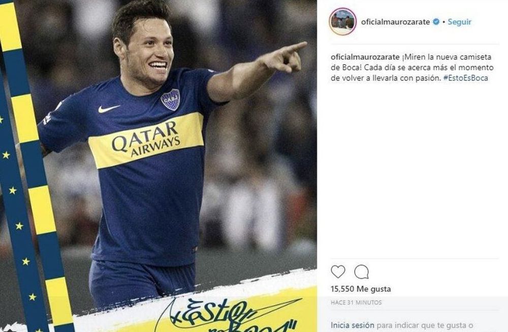 Mauro Zárate y una polémica foto que enfureció a los hinchas de Vélez