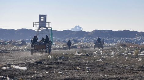 En el terreno se acumulaban 35.000 toneladas de residuos por mes, lo que implicaba una grave contaminación. | Foto: Municipalidad de Guaymallén