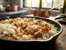 Arroz con cebolla: el truco de un chef para que quede bien.&nbsp;