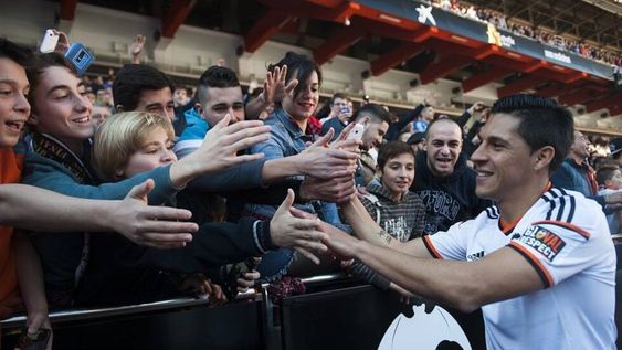 Enzo Pérez podría debutar con el Valencia este domingo ante Real Madrid