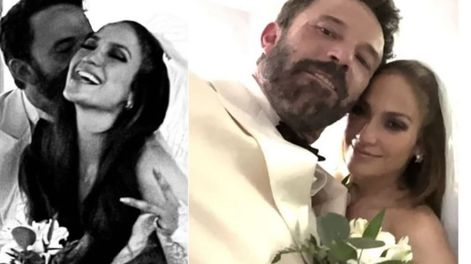 Jennifer Lopez y Ben Affleck se casaron en Las Vegas sin previo aviso.