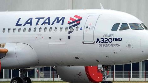 El último avión de Latam que quedaba en Argentina ya dejó el país. - Imagen ilustrativa