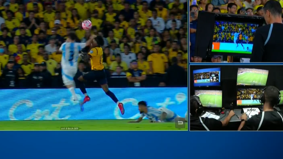 polemica con el var: asi fue el penal que le cobraron a la seleccion argentina