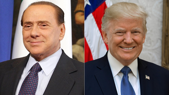 Silvio Berlusconi y Donald Trump.
