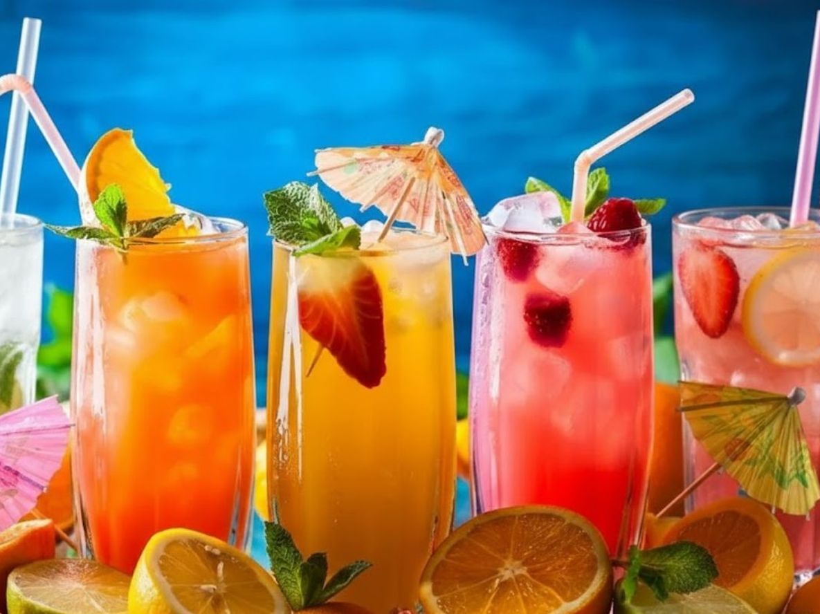 Estos tragos son coloridos, frescos y adaptados al calor.