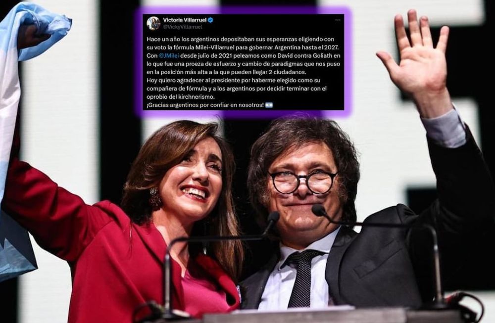 El mensaje de la vicepresidenta Victoria Villarruel a Javier Milei.