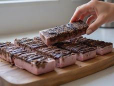 frescas, sin gluten y sin azucar: como hacer deliciosas barritas de frutilla, cereal y chocolate