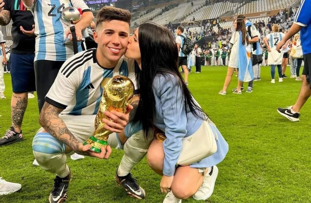 Enzo Fernández celebró que será papá otra vez