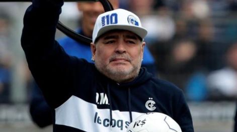 El último día que Maradona fue feliz, su presentación como DT en Gimnasia de La Plata. / Gentileza.