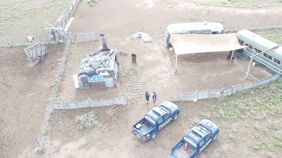 Uno de los lugares allanados en busca de carne no apta para el consumo. Gentileza Ministerio de Seguridad y Justicia.&nbsp;