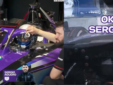 Sergio Kun Agüero protagonizó un divertido momento en su debut en la Fórmula E