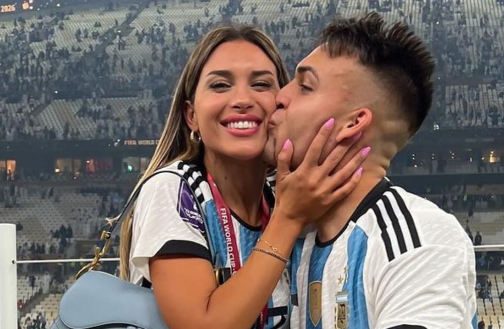 Nació el segundo hijo de Lautaro Martínez y Agustina Gandolfo.