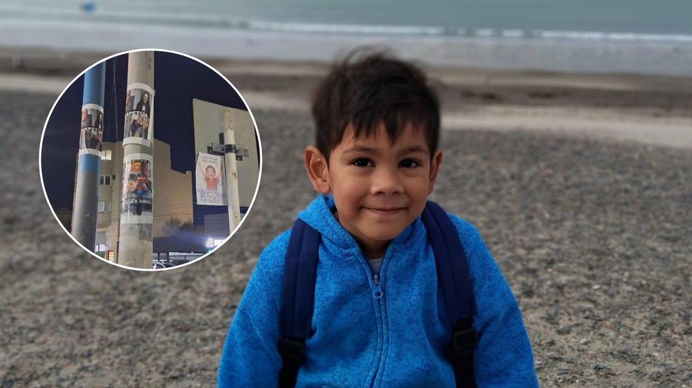 Justicia por Ángel: empapelaron Comodoro Rivadavia a un mes del crimen del nene de 4 años.