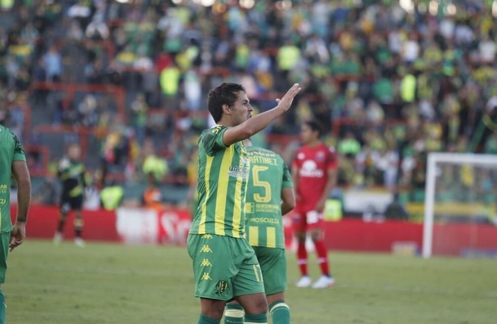 Marcelo Meli le dio el triunfo a Aldosivi. (Prensa Aldosivi).