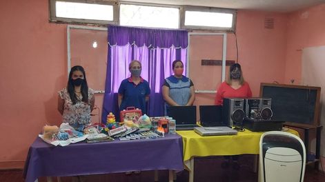 El centro de rehabilitación de La Paz recibió todos los artículos recolectados por Anabella en Buenos Aires.