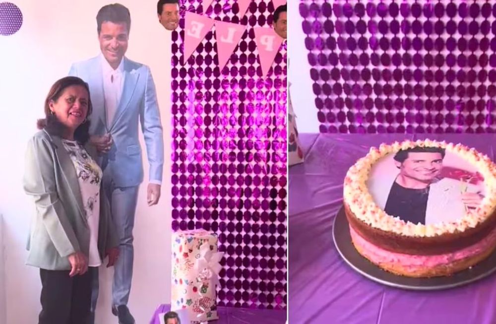 “Le organizamos el cumpleaños a mi mami con temática de su crush” escribió la tiktoker en su publicación (@pilarsalazar)
