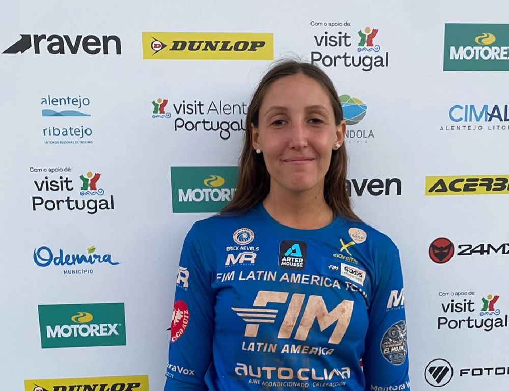 Valentina Forti, la joven piloto mendocina que brilló en los Seis Días Internacionales de Enduro, disputados en Portugal en la edición del centenario.
