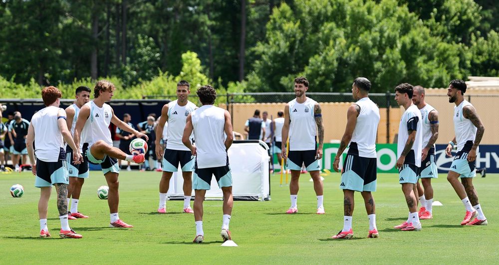 Entrenamiento de la Selección Argentina. Entrenamiento de la Selección Argentina.