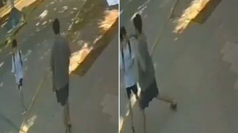 Un niño recibió una trompada de un extraño mientras caminaba.&nbsp;