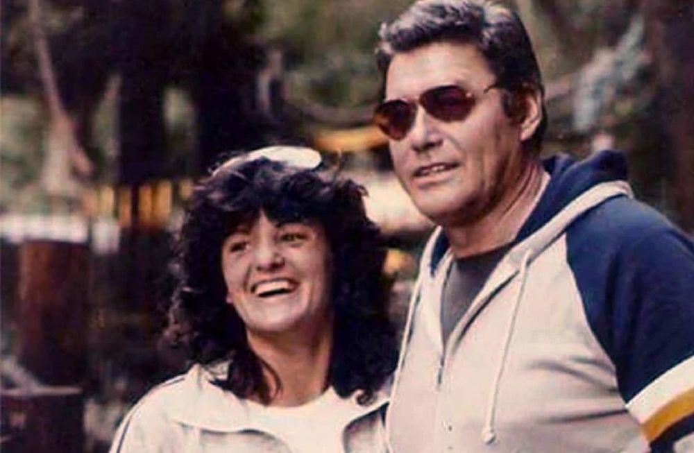 Guy Williams y su gran amor, la argentina Araceli Lisazo (Foto archivo Infobae)