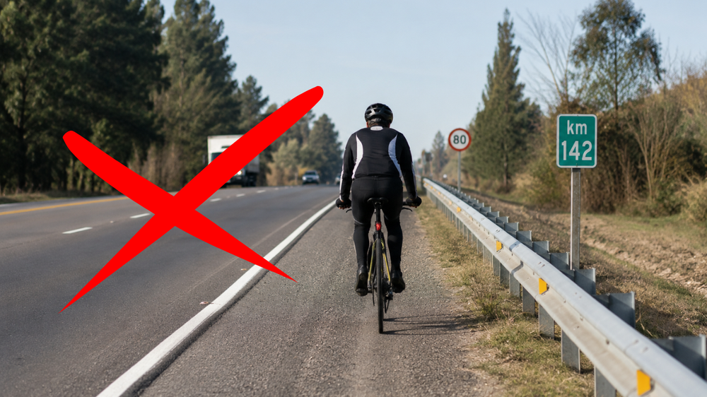 Ciclistas ya no podrán circular por la banquina.&nbsp;