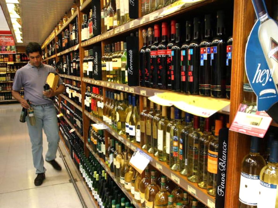 El vino en góndola aumentó un 119% en 12 meses. Archivo.