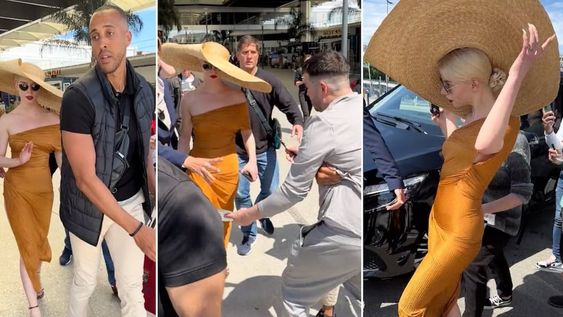 La argentina Anya Taylor-Joy vivió un incómodo momento mientras llegaba con todo el glamour al Festival de Cine de Cannes. Foto: Captura de video