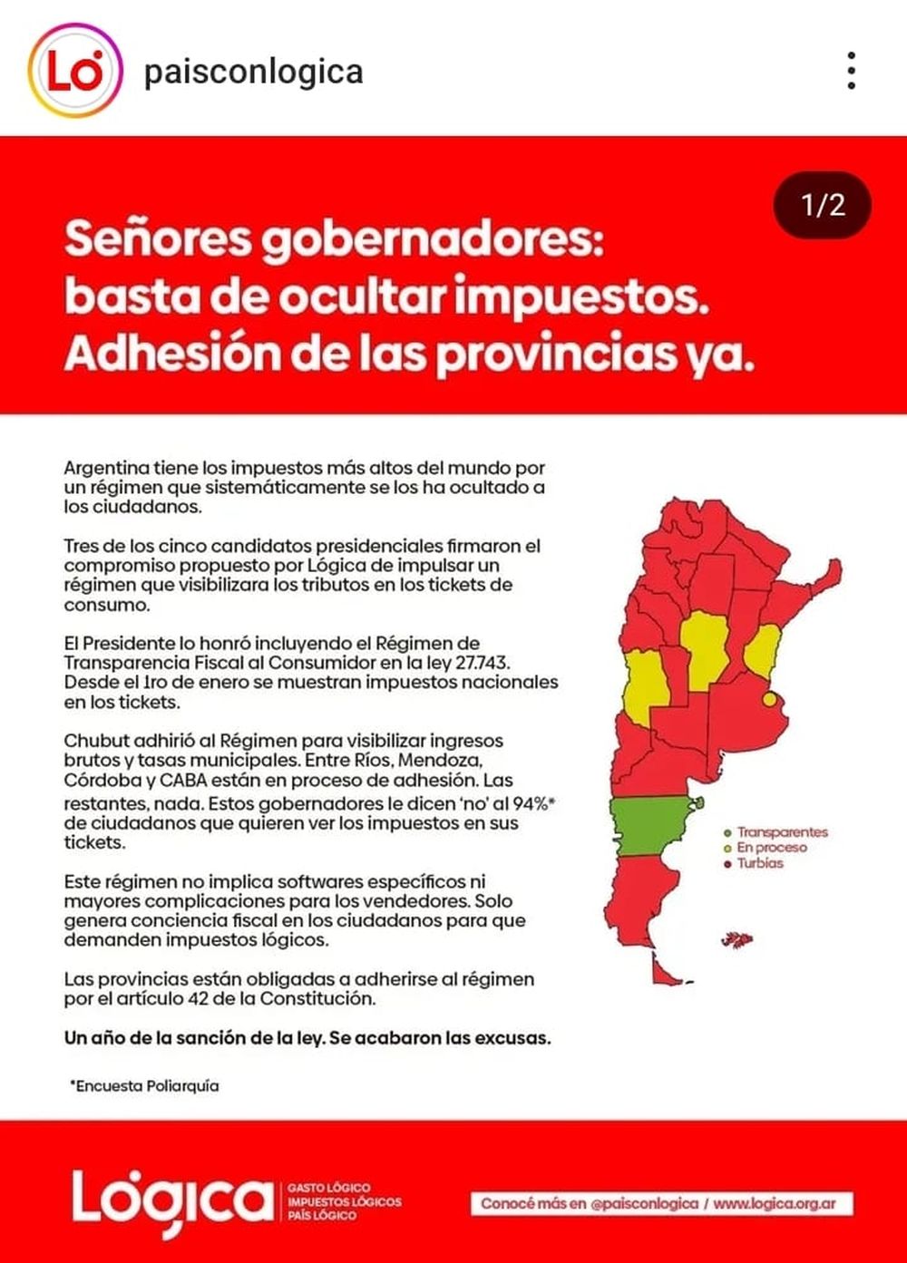 Solicitada que fue publicada sin costo a fines de julio en 10 diarios de todo el pa&iacute;s, incluido Los Andes