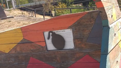 Vandalizaron placas que recuerdan a desaparecidos