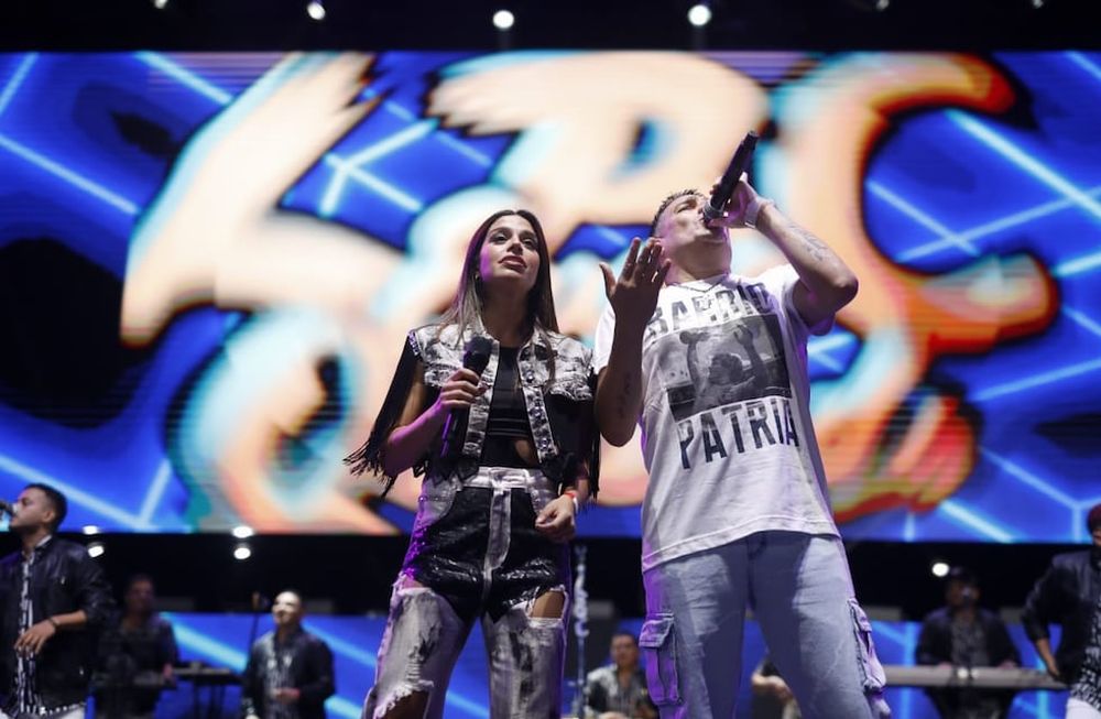 Eugenia Quevedo y Rubén Keso Pavón, la dupla que comanda los destinos de La Banda de Carlitos. (Prensa del festival de Villa María).