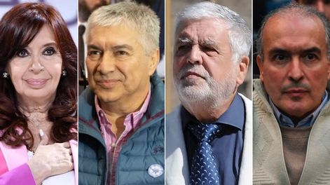 Los Andes | Cristina Kirchner, Lázaro Báez, Julio De Vido y José López, acusados en la causa Vialidad.