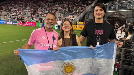 El sueño del pibe: programador mendocino viajó para ver a Messi a Miami como parte de un original premio