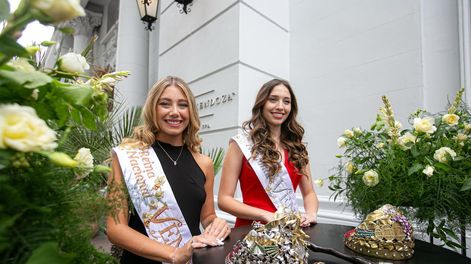 Agostina Saua y Rocío Neila, Reina y Virreina nacional de la Vendimia, dejarán la corona a sus sucesoras el sábado| Foto: Gobierno de Mendoza.