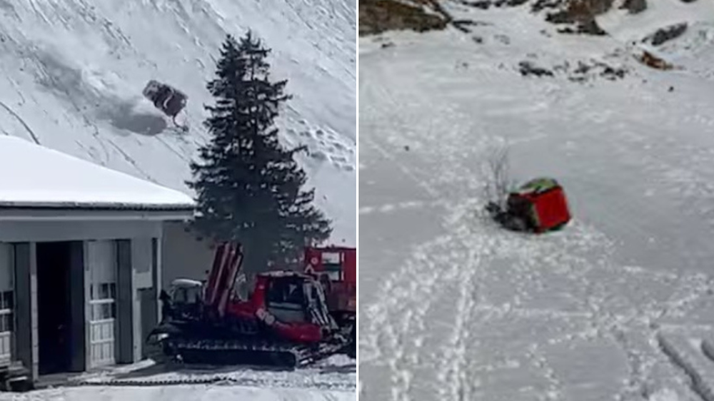 Una mujer murió tras descolgarse una cabina de teleférico en Suiza.