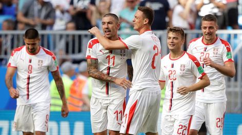 Serbia festejó el valioso triunfo ante Costa Rica