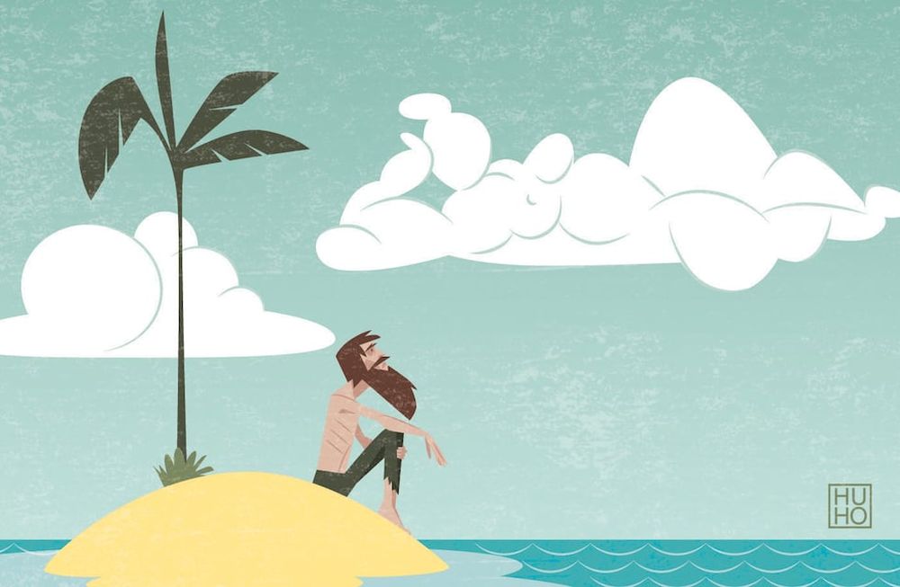 La palabra “soledad” se presta a confusiones: porque si bien todo parecería indicar que estar solo no es lo ideal, tampoco es una buena señal que alguien no pueda convivir consigo mismo. Ilustración: Hugo Horita.