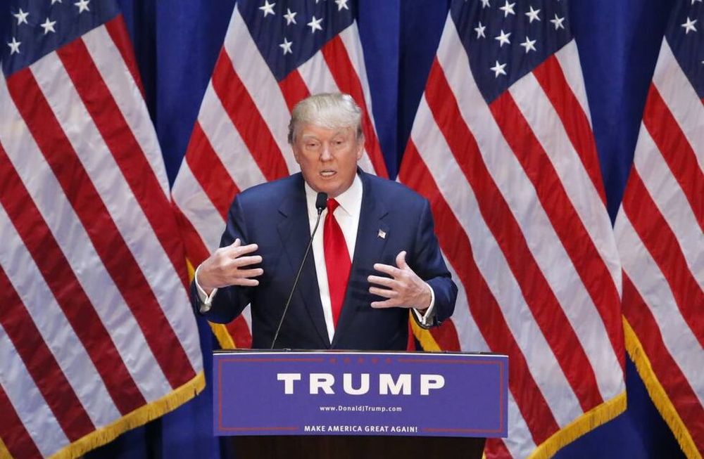 El excéntrico millonario Donald Trump anuncia que será candidato a presidente de EEUU