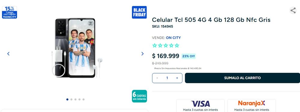 Celulares Black Friday