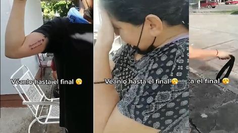 Un chico se hizo un tatuaje y cuando se lo mostró a su madre se enfureció y hasta buscó un cinturón para pegarle. El video se hizo viral en TikTok.
