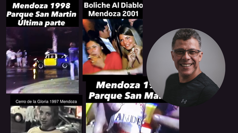 Sergio Larragaña vivió la adolescencia en Mendoza, emigró a EE.UU. y hoy viraliza la noche de los 90