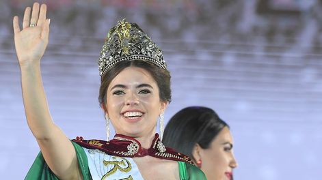 Ana Laura Verde, de La Paz, es la nueva Reina Nacional de la Vendimia. Foto: Ignacio Blanco / Los Andes