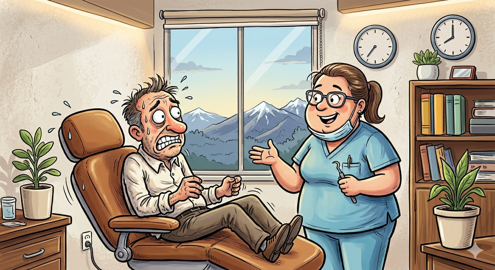 El miedo al dentista es más común de lo que parece: un obstáculo para la atención adecuada en odontología. Imagen generada con IA