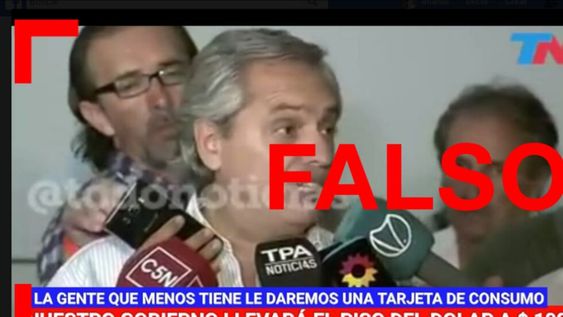 No, Alberto Fernández no dijo: “Nuestro gobierno llevará el dólar a un piso de 100 No, Alberto Fernández no dijo: “Nuestro gobierno llevará el dólar a un piso de 100