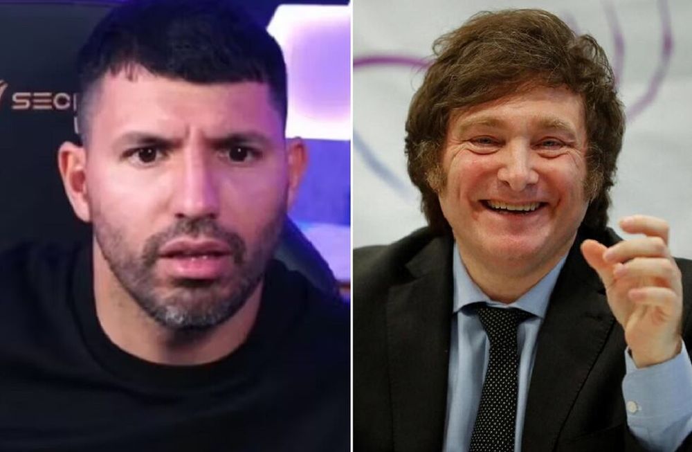 El Kun Agüero defendió a Milei por el vuelo privado a Estados Unidos