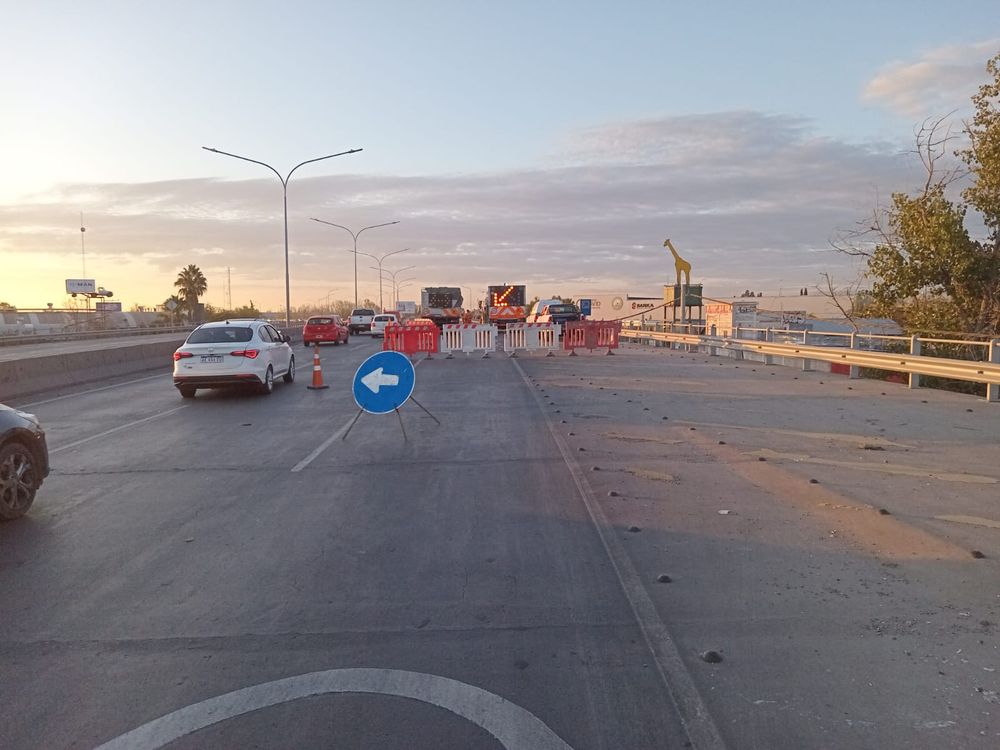 Vialidad Mendoza continúa con obras en Costanera Sur.