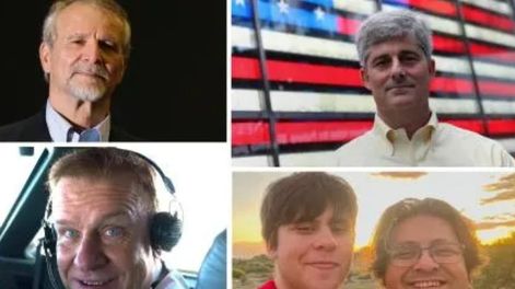 Hamish Harding, el paquistaní Shahzada Dawood y su hijo Suleman; Paul-Henri Nargeolet; y Stockton Rush fueron declarados muertos este jueves.  - Foto The Guardian