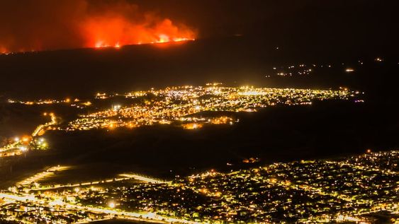 Impactantes tomas aéreas de los incendios en el piedemonte. Foto: Gentileza Micarellis