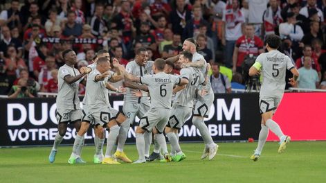 Festival de goles del Paris Saint Germain con Lionel Messi como figura convirtiendo y asistiendo. (AP)