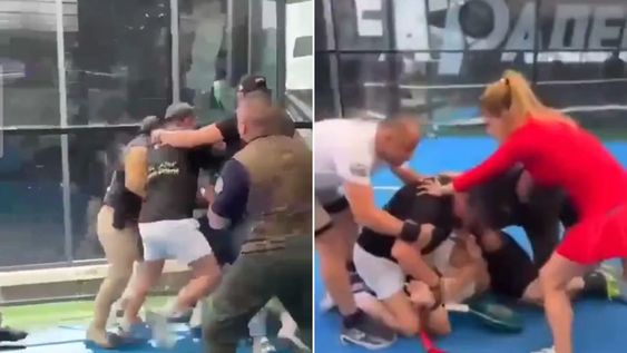 Violencia en un partido de pádel en México.
