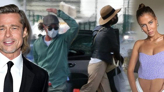 Las fotos que confirman el romance de Brad Pitt y Nicole Poturalski